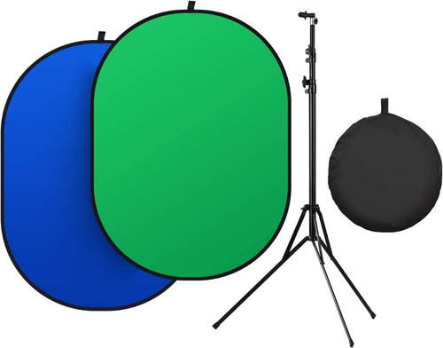 Kit Chromakey Portatil 1,5 X 2 Metros Plegable