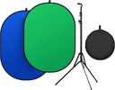 Kit Chromakey Portatil 1,5 X 2 Metros Plegable