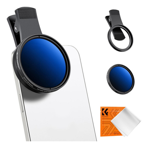 Filtro Nd Densidad Neutra De 8 Pasos 52mm Clip Smartphone