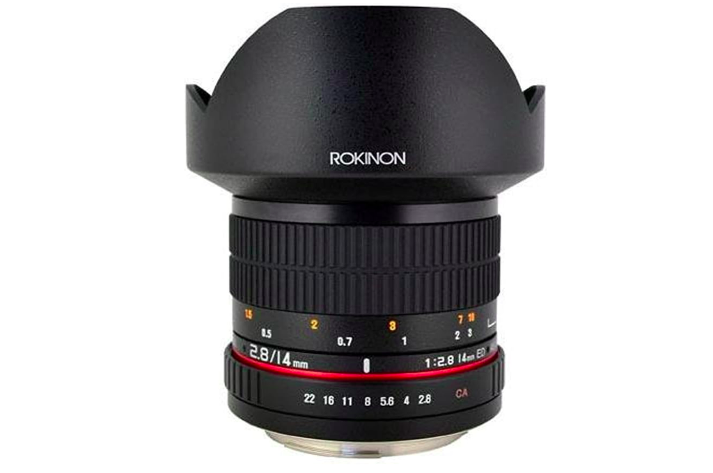 Lente Rokinon 14mm F2.8 Wide Angle Canon EF full frame