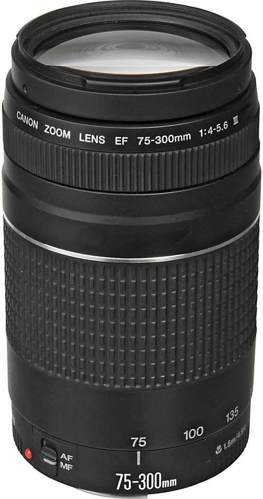 Lente Canon EF 75-300 mm f/4-5.6 III Nuevo
