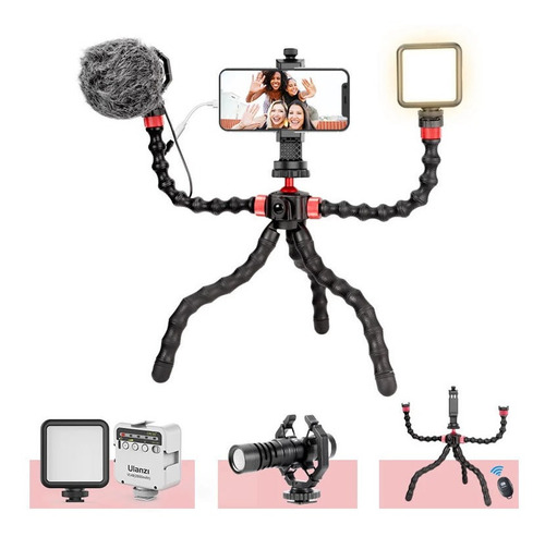 Kit De Video Ulanzi Filmmaking Microfono Luz Octopus