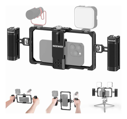 Estabilizador Rig Neewer Metalico Android iPhone Con 2 Grip