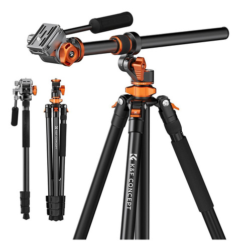 Tripode K&f Concept Kf09137 Cenital 230 Cm Cabezal Fluido