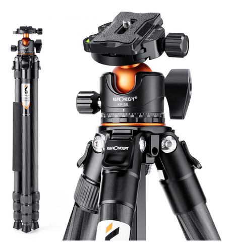 Trípode Fibra De Carbono Kf Concept 177 Cm Kf09.098