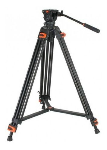 Tripode Coman Df16l Con Cabezal Fluido Q5 Video Altura 156cm