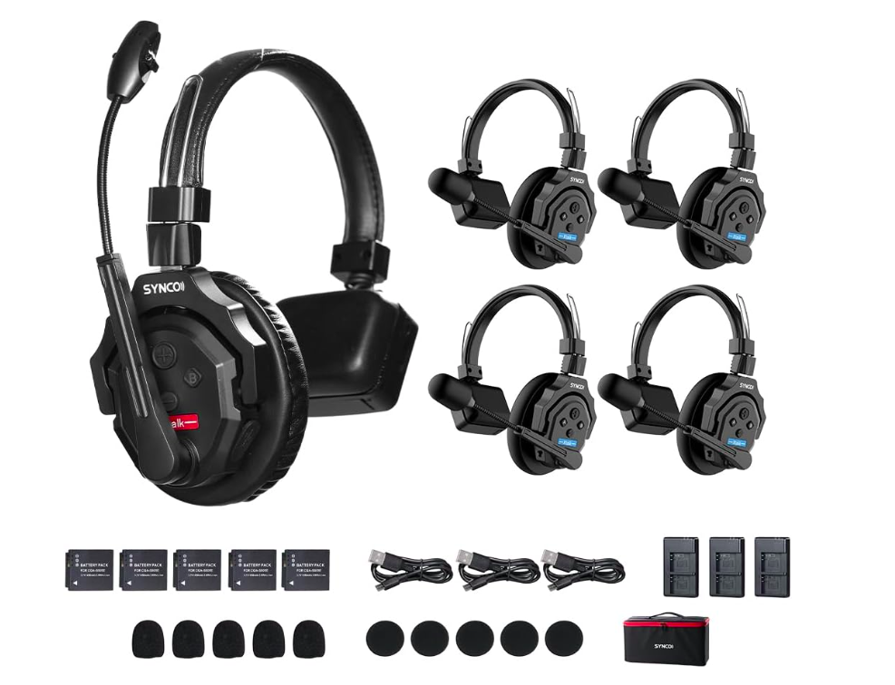 Intercomunicador Synco X-Talk X5 Alcance 350 Mts Kit 5 und