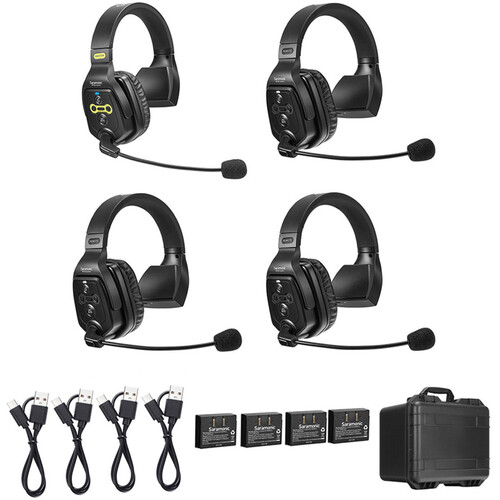 Intercomunicador Saramonic WiTalk WT4S 400 Metros kit 4
