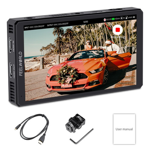 Monitor De Campo Feelworld Cut6 3d Lut Tactil Record 1080p