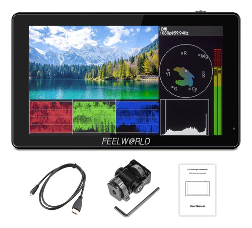 Monitor De Campo Feelworld Lut5 3000nits Hdr 3d Lut Tactil