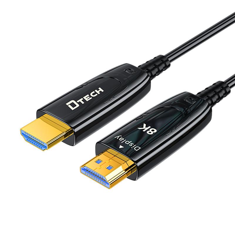 Cable HDMI V2.1 Fibra Optica 8K 10 Metros Dtech