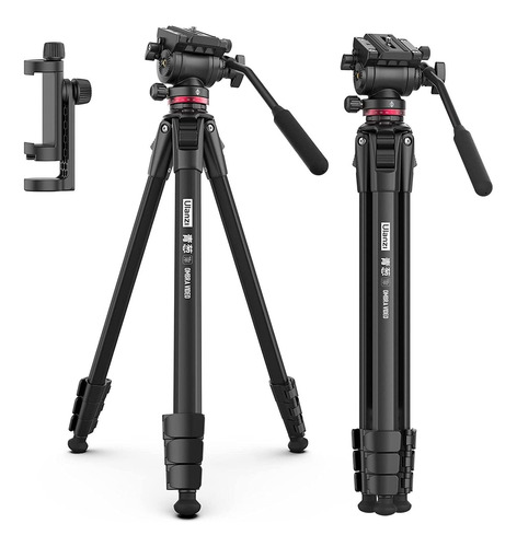 Tripode Ulanzi Ombra Video Mt56  Cabezal Fluido 160 Cm