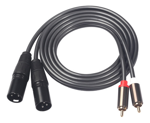 Cable De Audio 2 Rca Macho A 2 Xlr Macho De 1,5 Mts