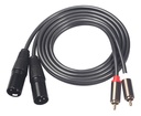 Cable De Audio 2 Rca Macho A 2 Xlr Macho De 1,5 Mts