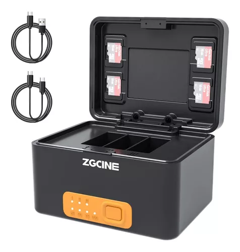 Case Cargador + 3 baterias GoPro Hero 10 11 12 13 ZGCINE