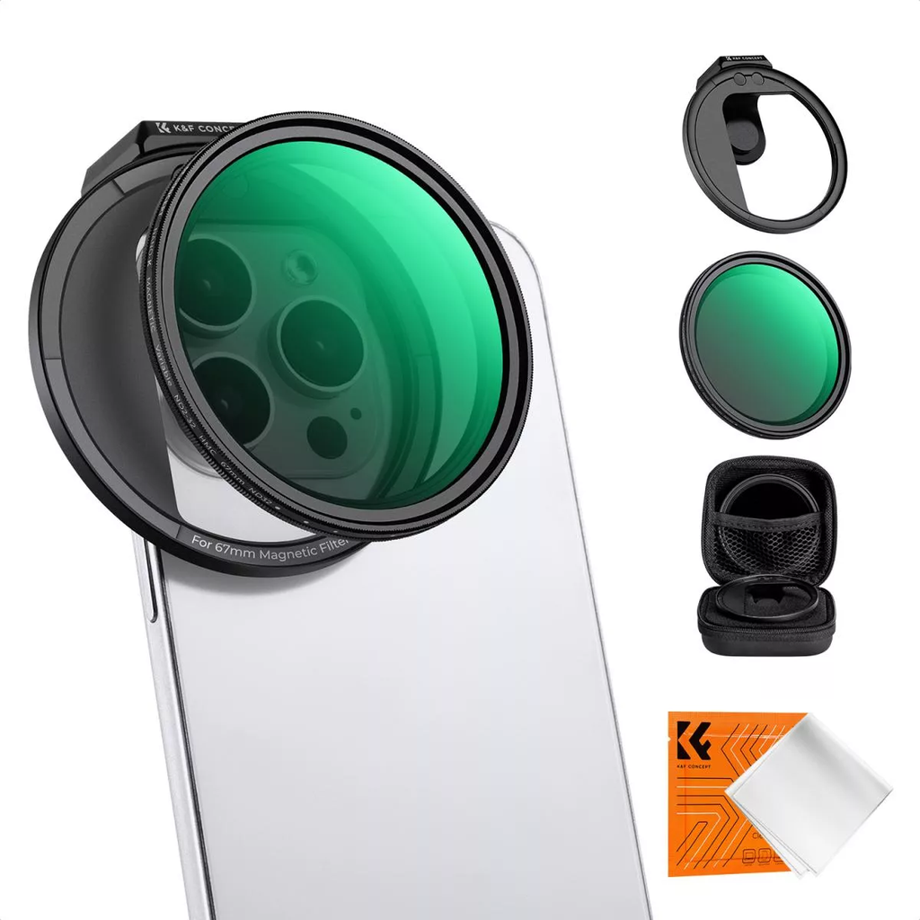 Filtro ND variable 5 pasos 67mm Magnetico Smartphone