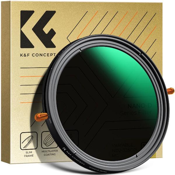 Filtro Nd Variable CPL K&f Concept Nd2-nd32 77 Mm