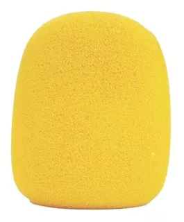 Filtro Windscreen funda para Microfono Dinamico Amarillo
