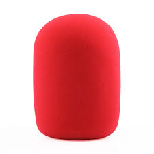 Filtro Windscreen funda para Microfono Dinamico Rojo