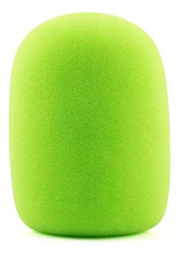 Filtro Windscreen funda para Microfono Dinamico Verde