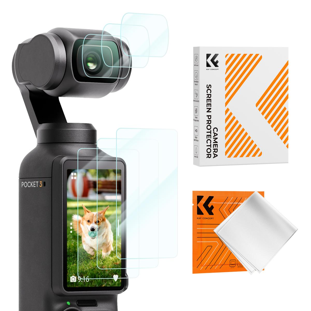 Kit 6 vidrio templado DJI Osmo Pocket 3