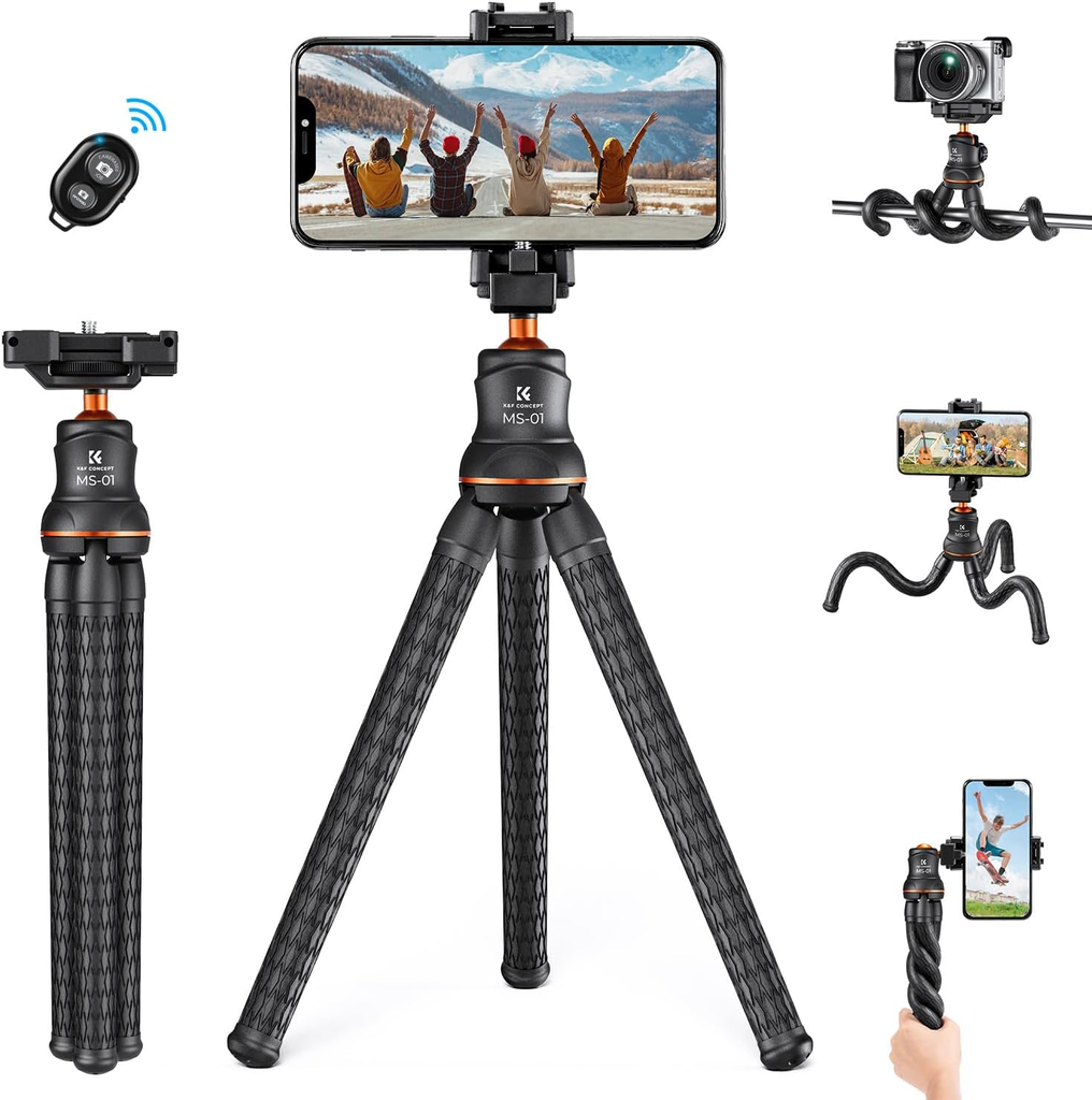 Tripode Flexible Octopus K&F Concept + Bluetooth KF09129
