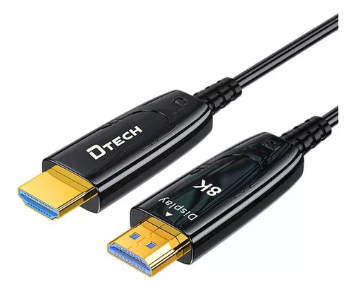 Cable HDMI V2.1 Fibra Optica 8K 20 Metros Dtech