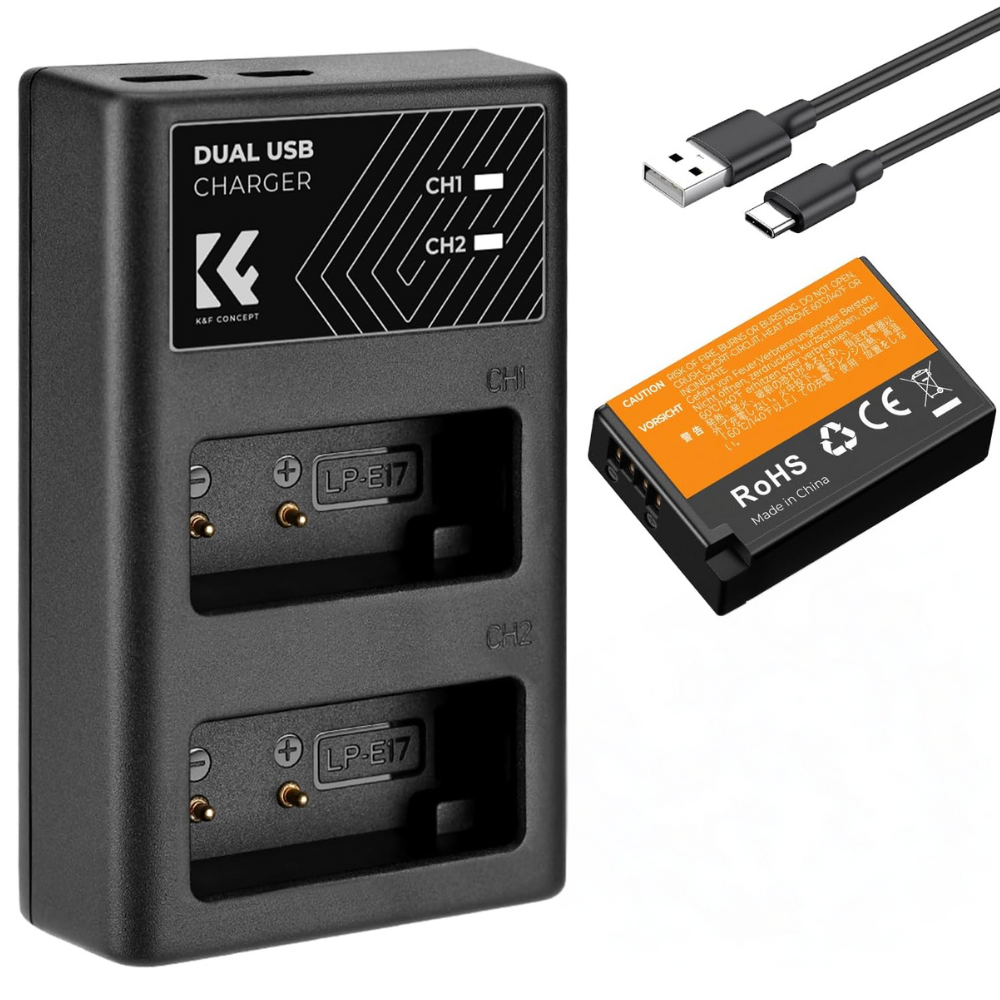 Cargador + Bateria Canon LP-E17 Canon EOS RP R10 T8i SL3 M6