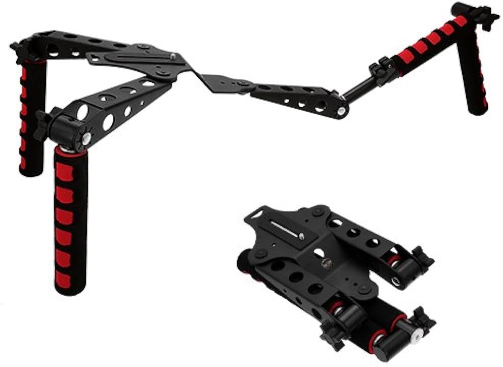Estabilizador de Hombro Mantis Rig para camaras DSLR Azul