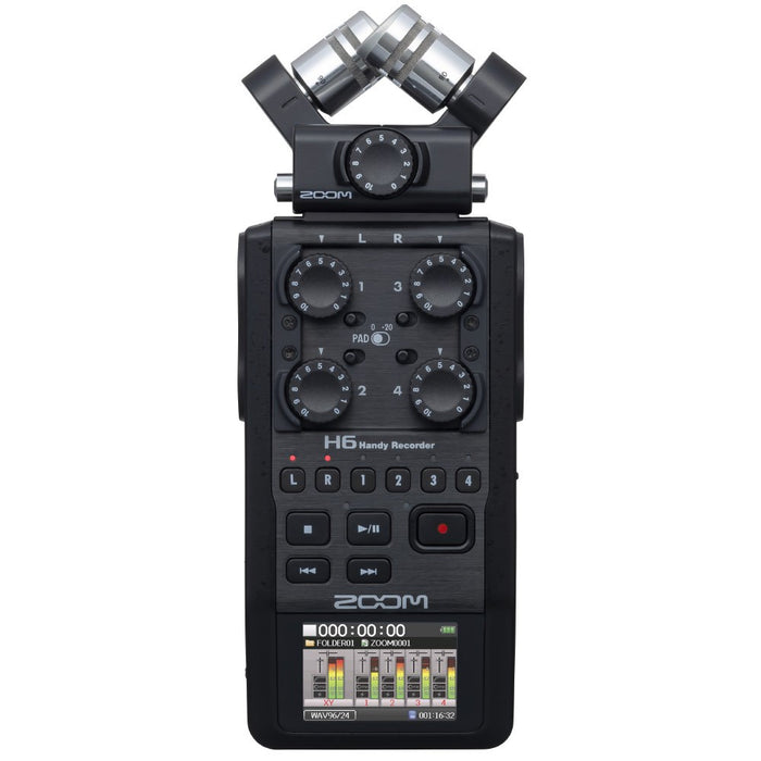 Grabador Portatil Zoom H6 Handy Recorder 4 Xlr All Black Edition