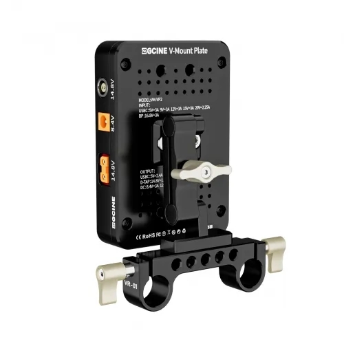 Soporte Placa Bateria Vmount ZGcine VP2 kit3 D-Tap PD