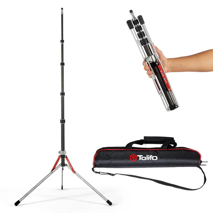 Paral Fibra Carbono Tolifo Palm CTZ-210 Altura Maxima 210 Cm