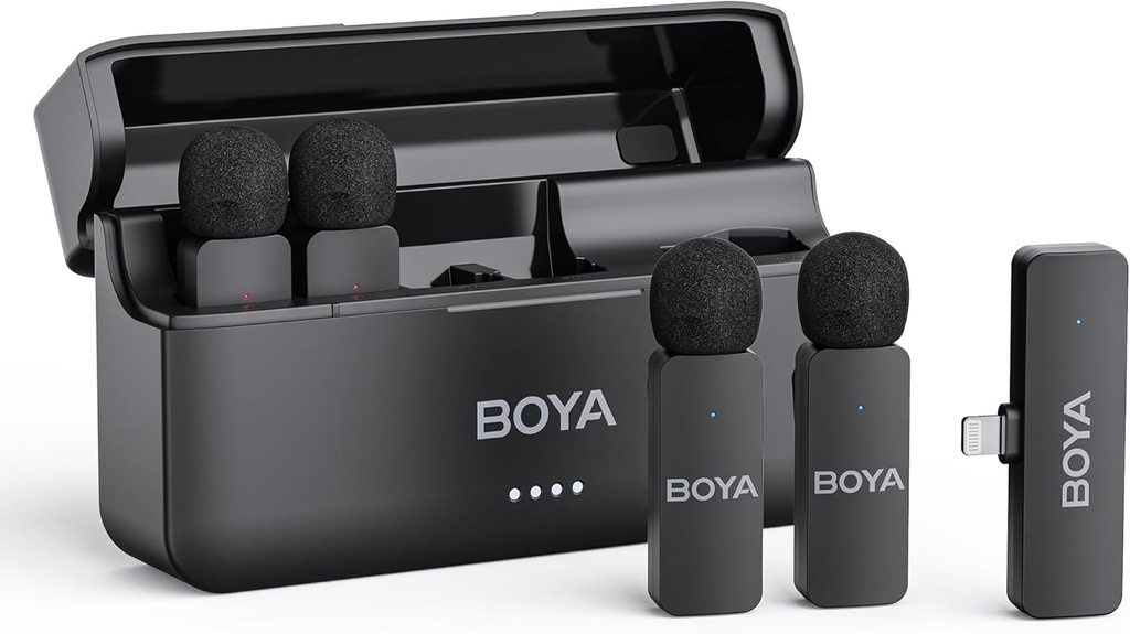 Microfono Inalambrico 4 Balitas Boya Ligthning iPhone BY-V4D