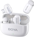 Microfono Balita Dual Boya Mini Tipo C Lightning Blanco