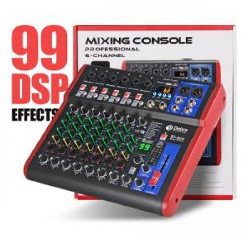 Consola Debra Audio 8 Canales 99dsp Efectos Bluetooth Usb