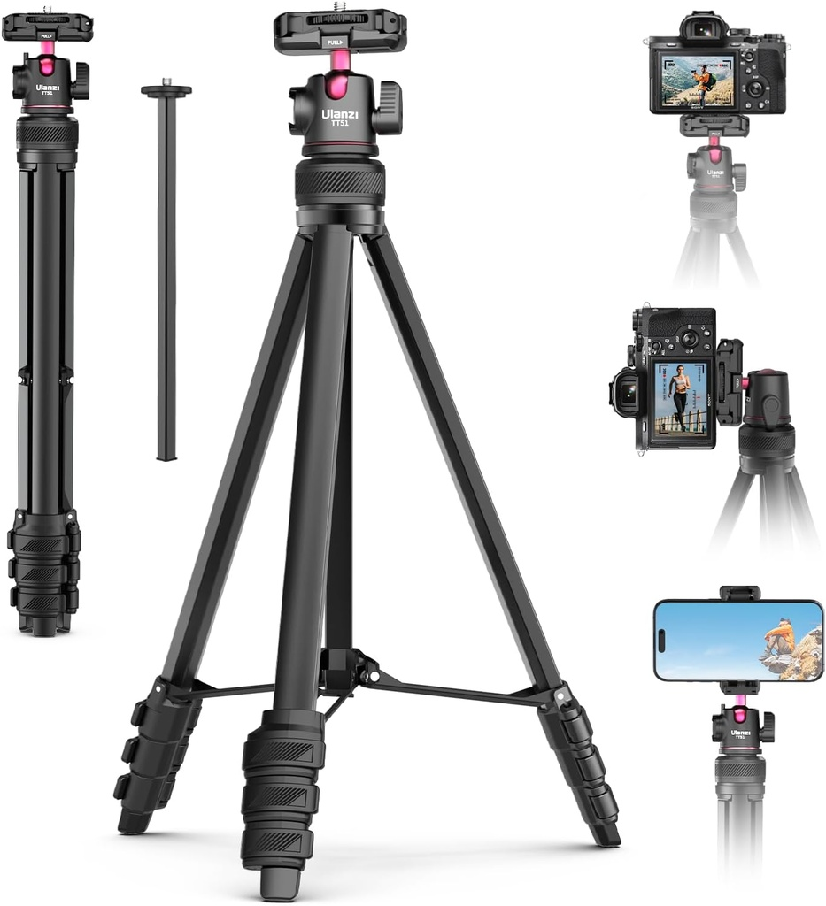 Tripode Ulanzi TT51 Camaras Smartphone 140 cm cabezal 360