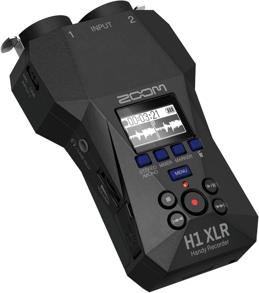 Grabadora Zoom H1 XLR 32 bit Flotantes 2 Canales