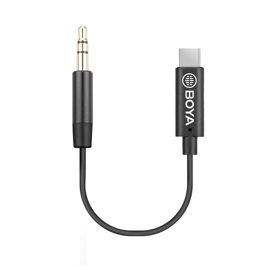 Cable Tipo C A Trs 3.5mm Para Microfono Boya Byk2