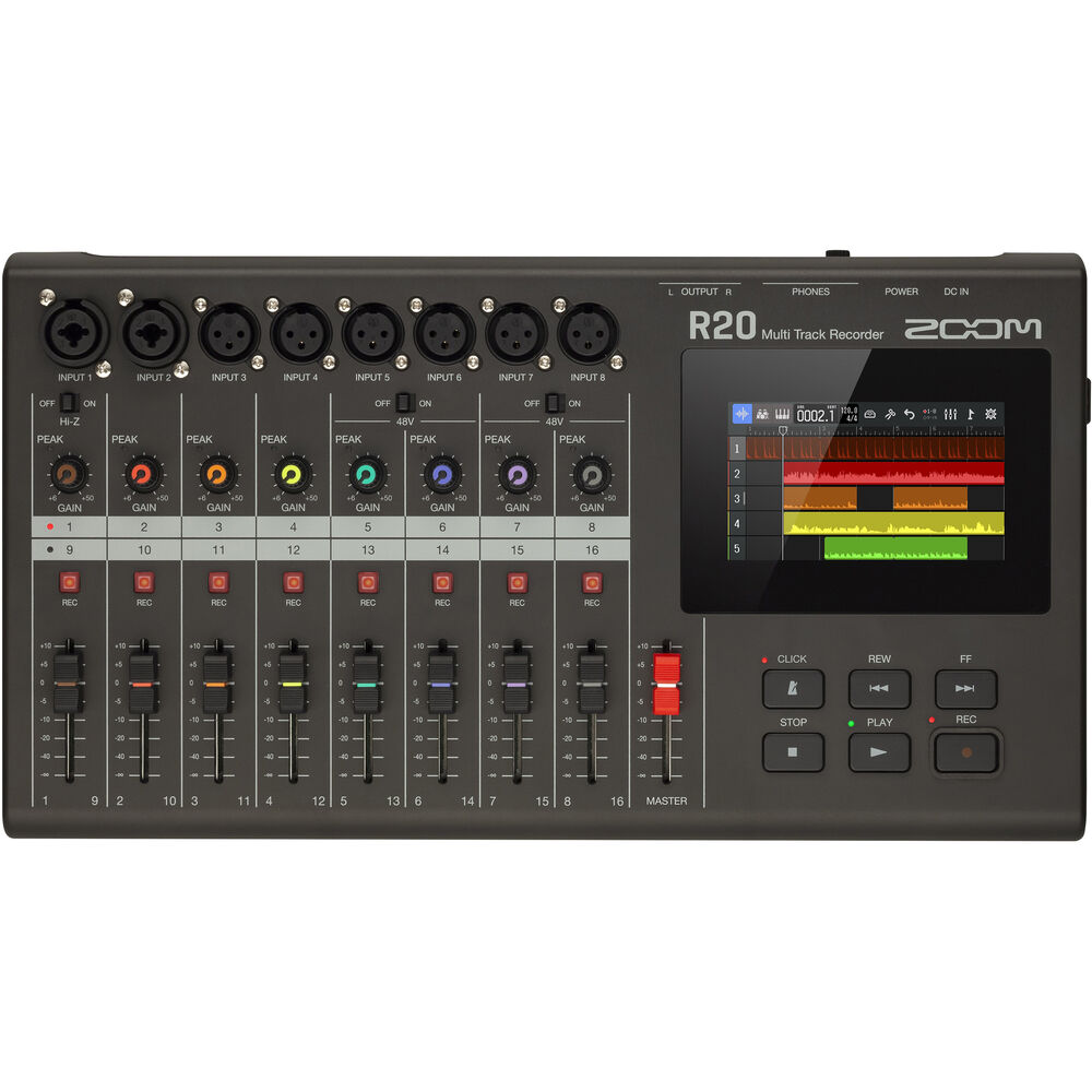  Grabador Multipista Portatil Zoom R20 16 Pistas Fx Interfaz
