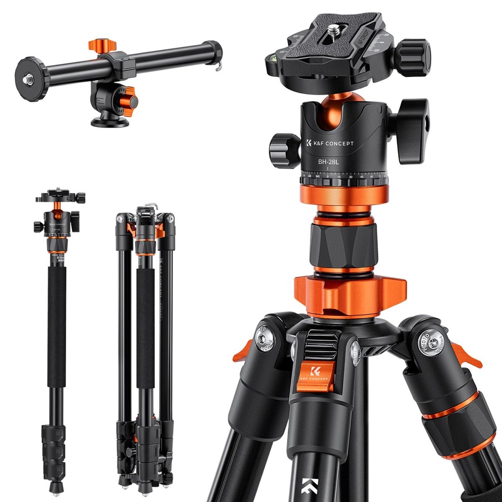 Tripode K&f Concept KF09.087V6 Cenital Altura max 200 Cm