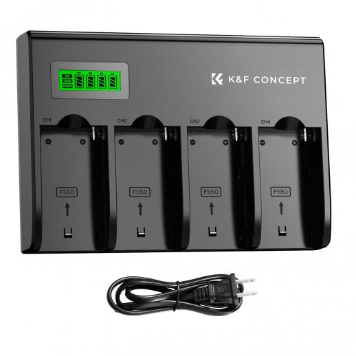 Cargador para 4 Baterias Sony NP-F K&f Concept
