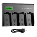 Cargador para 4 Baterias Sony NP-F K&f Concept