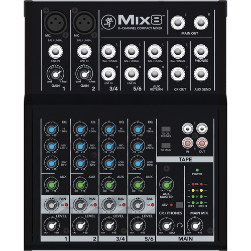 Consola Mackie Mix8 De 8 Canales