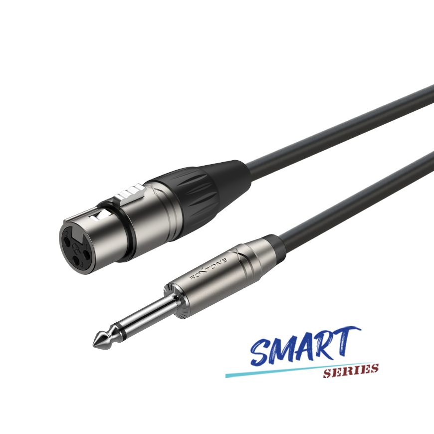 Cable XLR Hembra a 6.3mm Plug Mono 10 mts ROXTONE Smart
