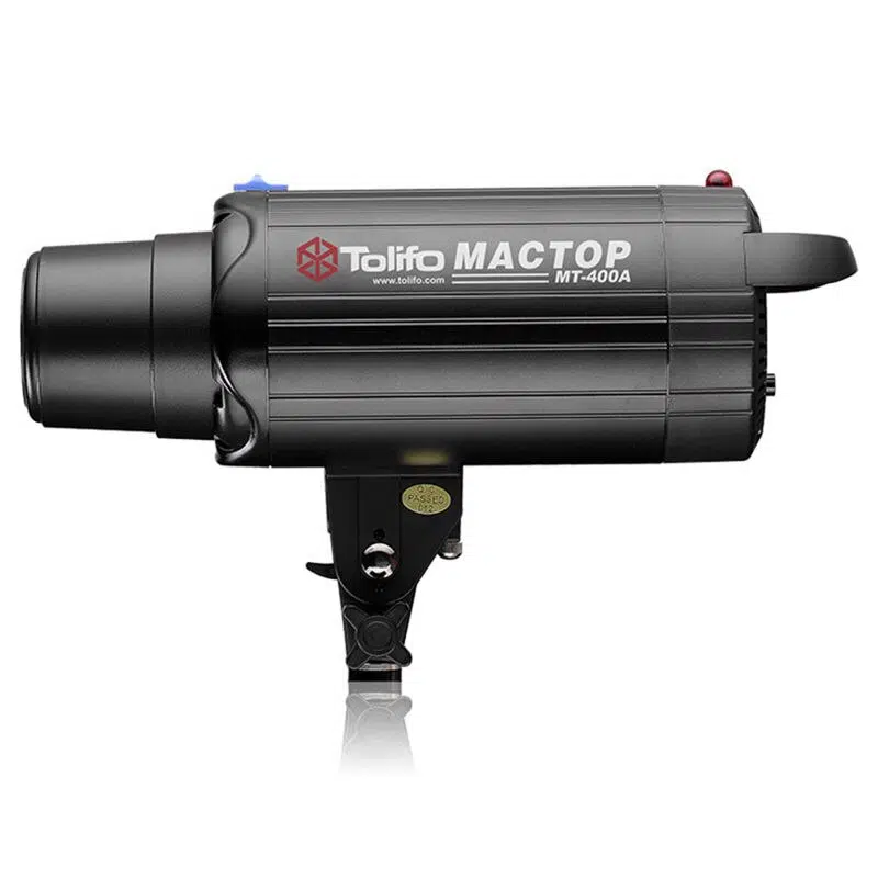 Cabezal Flash de Estudio 400W Tolifo Mactop MT-400A bowens