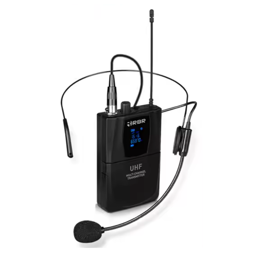 Microfono Diadema Body pack para sistemas RBR UHF 640-690 MHZ