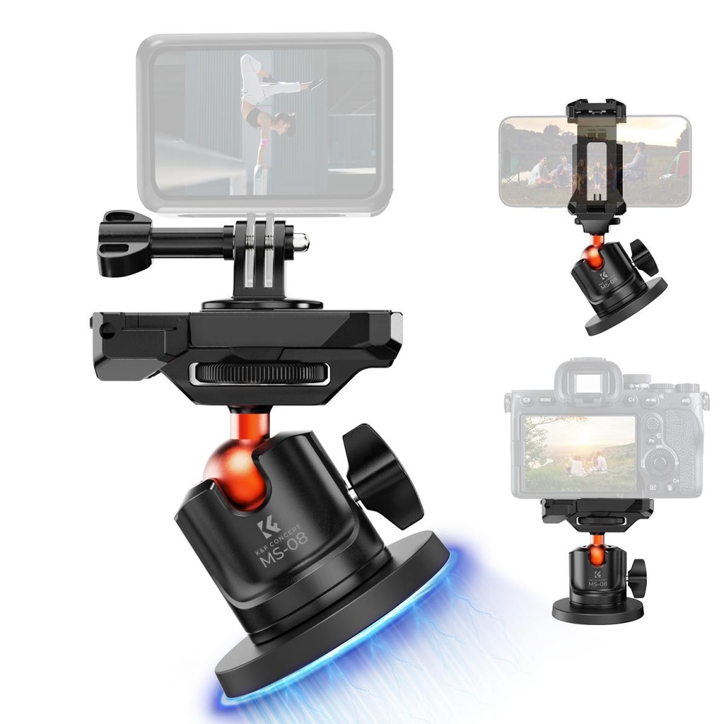Soporte Magnetico K&f Concept Gopro Camaras De Accion