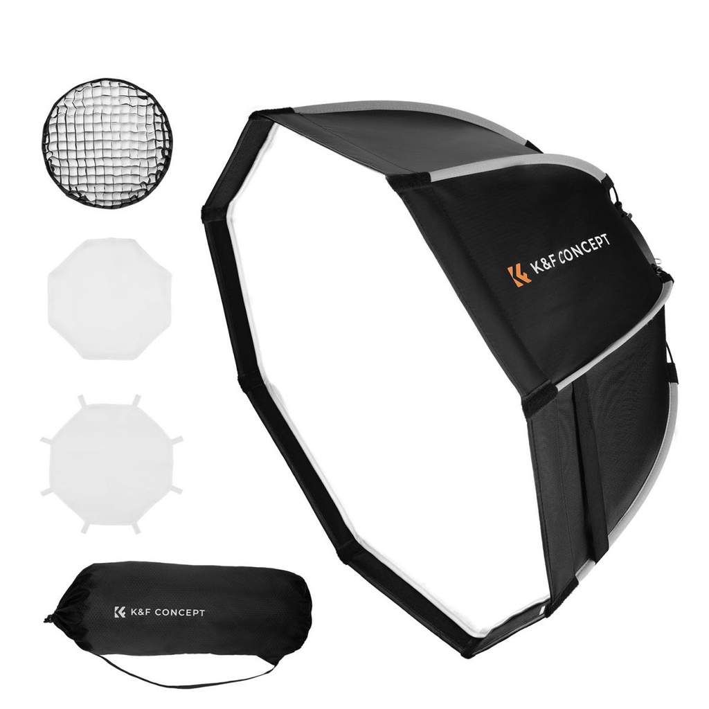Softbox Octogonal 90CM Quick Release K&f Concept Bowens Mount
