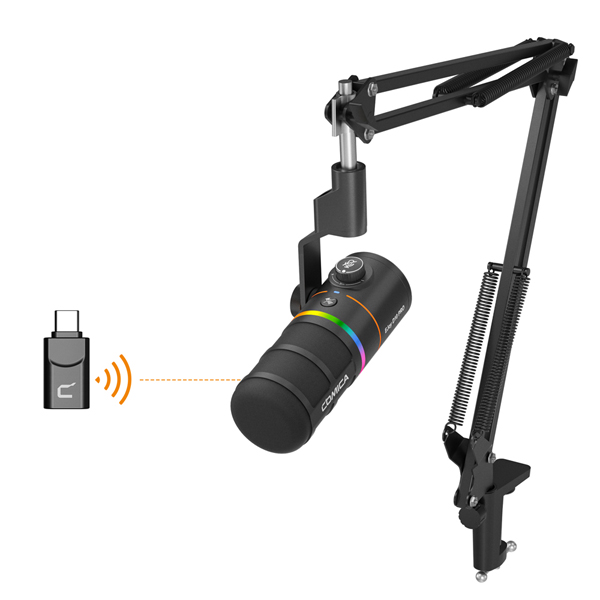 Microfono de Podcast Comica Ejoy D10 Pro A XLR USB Wireless