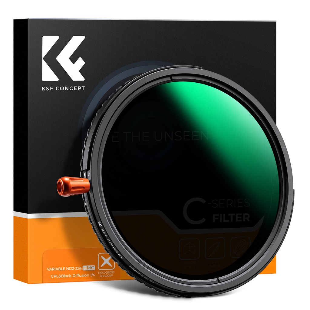 Filtro 3 en 1 Nd Variable CPL Black Mist 1/4 72mm K&f Concept KF01.2068